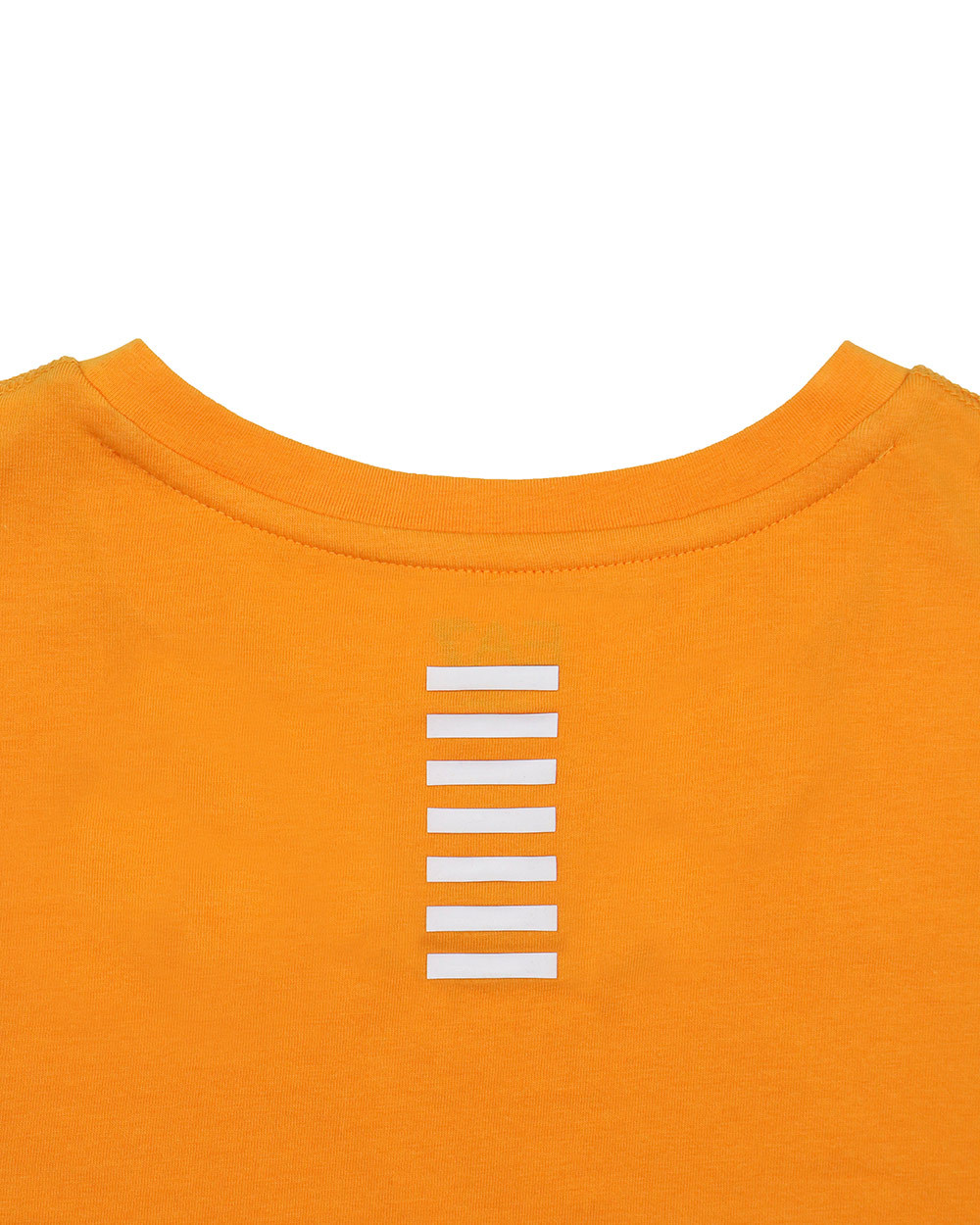 Ea7 Logo T-shirt With Round Neck In Orange