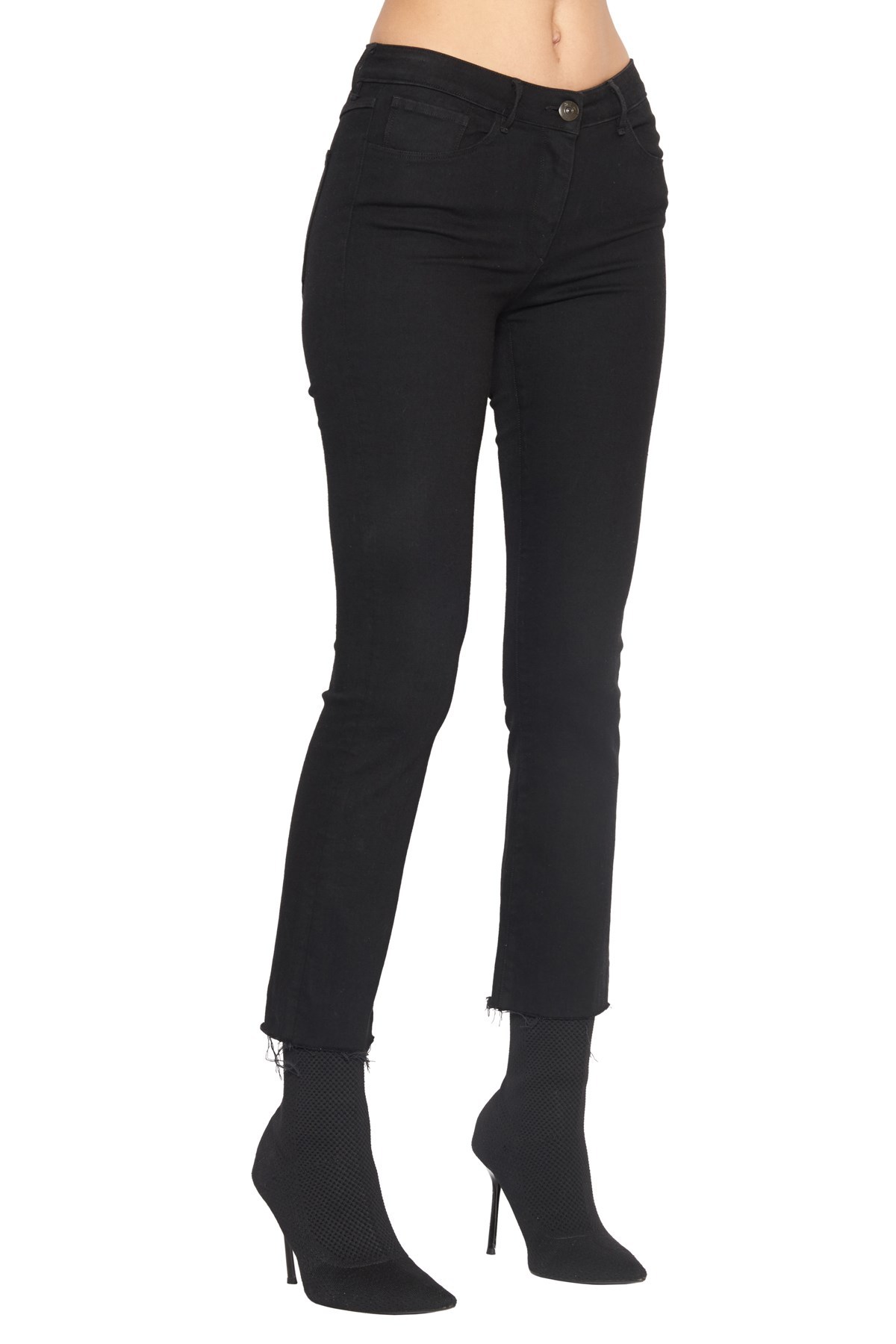 3x1 Slim Blended Quarter Pants In Black