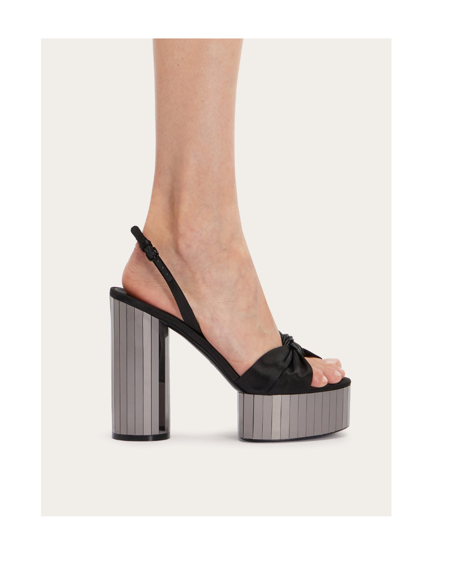 Ferragamo Platform Sandals In Multi