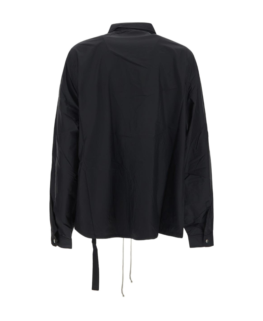 Rick Owens Drkshdw Logo-print Snap Front Jacket In Black
