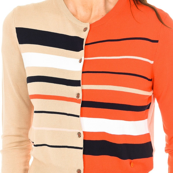 Armani Jeans Spliced Design Cardigan In Multicolor