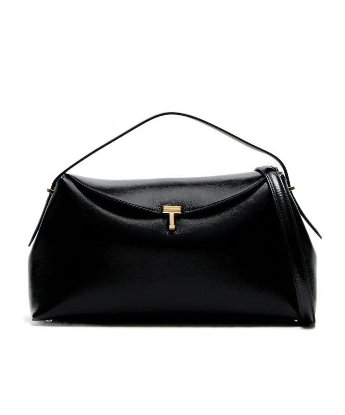 Totême T-lock Shoulder Bag In Black