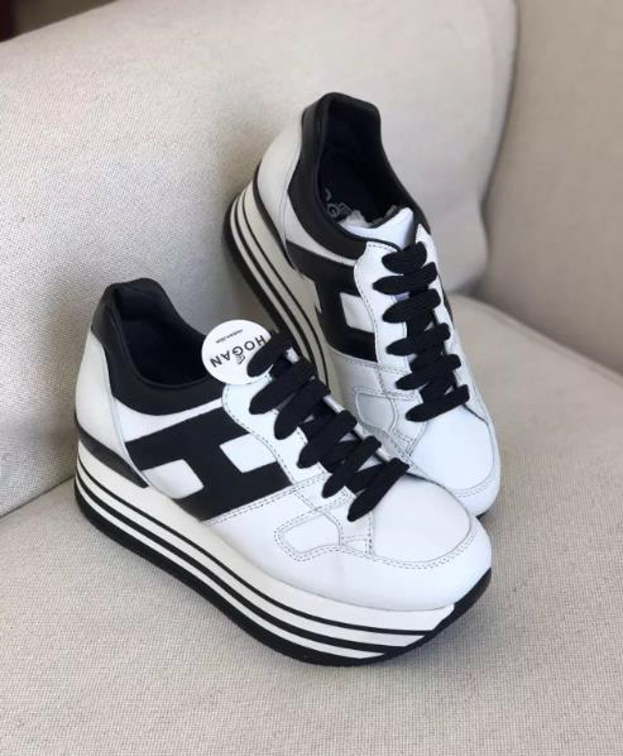 Shop Hogan Maxi H222 Sneakers In White