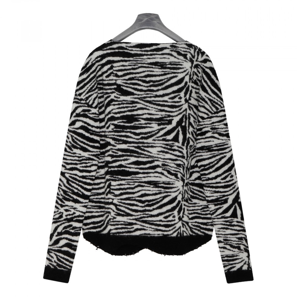 Saint Laurent Women's V Neck Sweater | Size Small | 646427 In Black