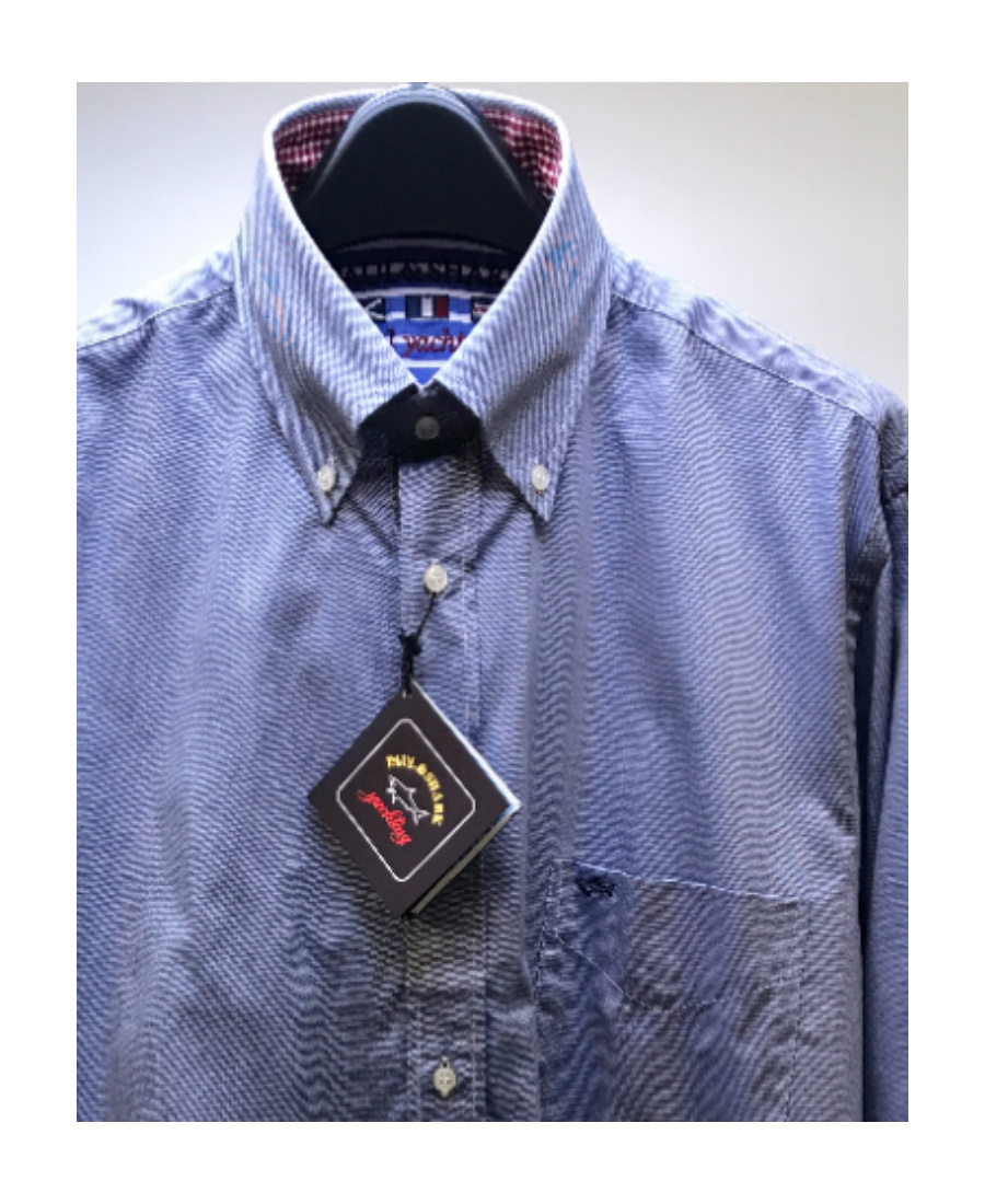 Paul & Shark Lapel Shirt In Blue