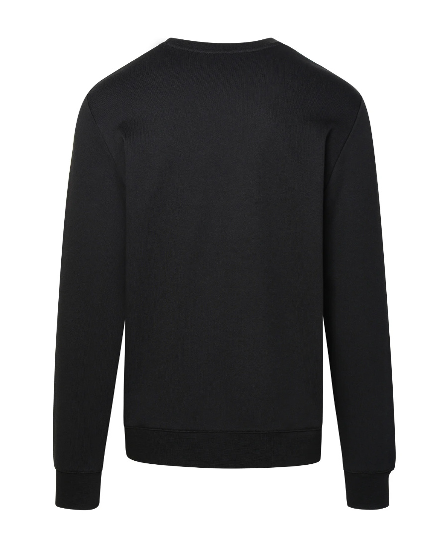 Apc A.p.c. Upside Down Logo Printed Crewneck Sweater In Black