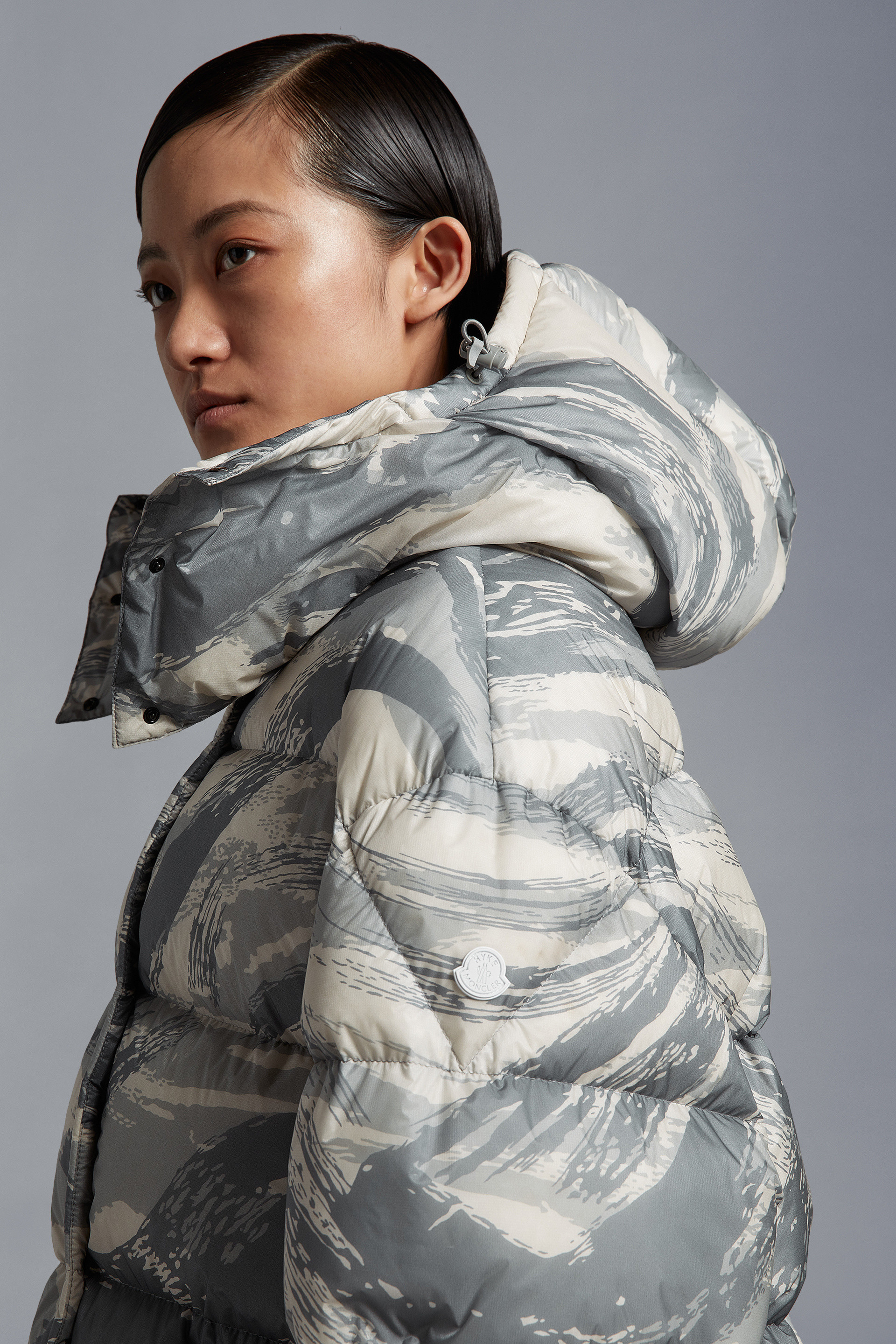 Moncler Galenstockis Short Style Down Jacket In Gray