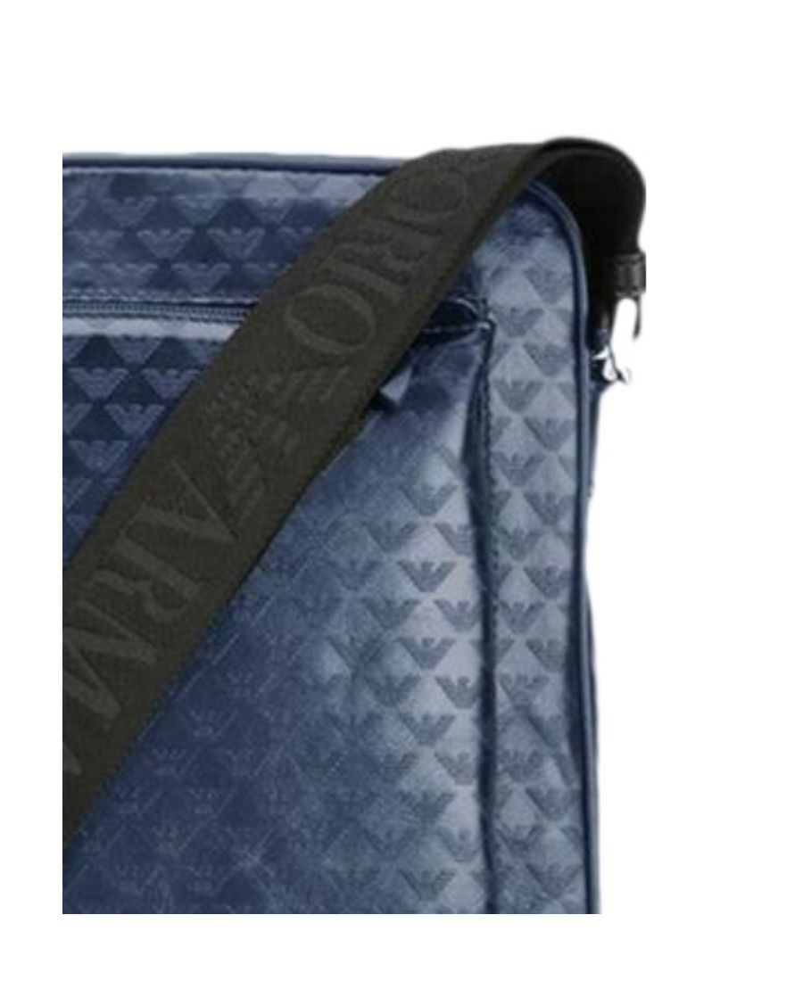 Emporio Armani Logo Shoulder Bag In Blue