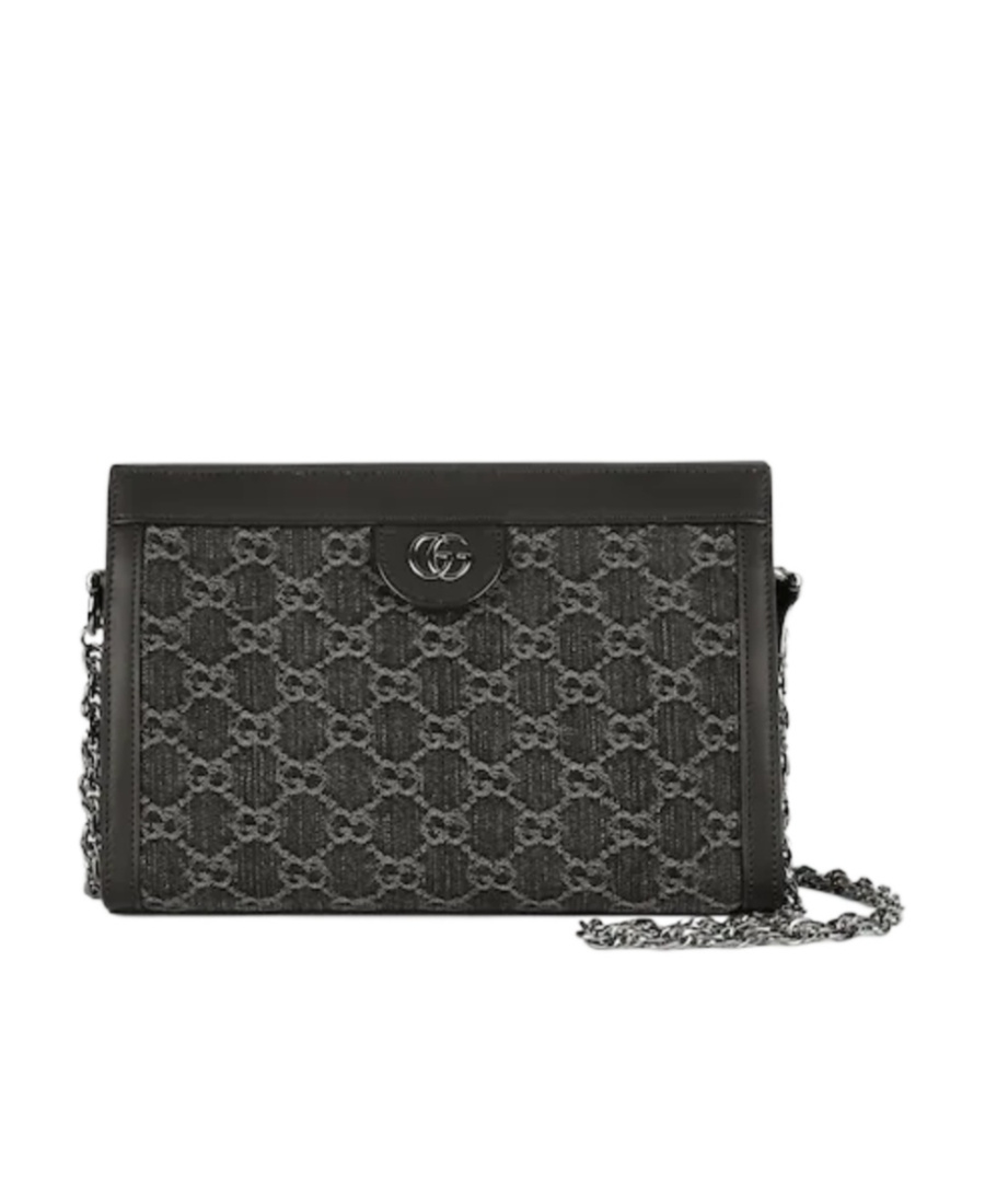 Gucci Small Ophidia Gg Shoulder Bag In Black