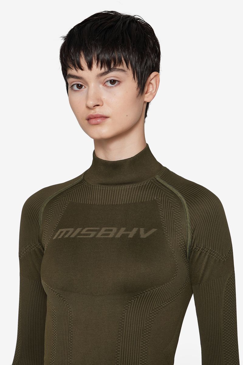 Misbhv Sport Gaia Long-sleeve Top In Green