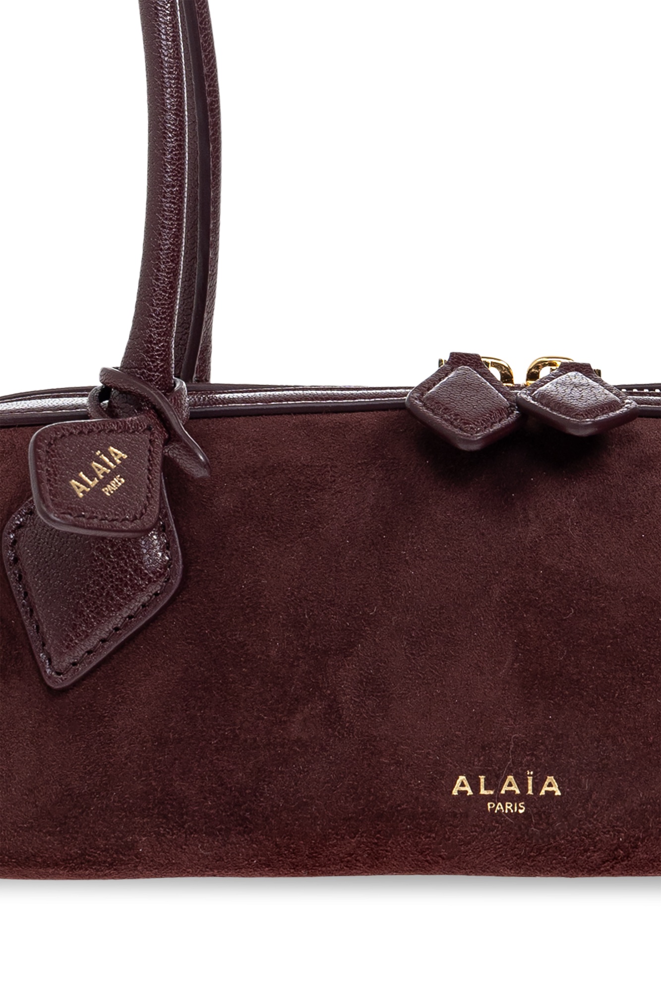Alaïa Alaia Women Teckel Small Suede Shoulder Bag