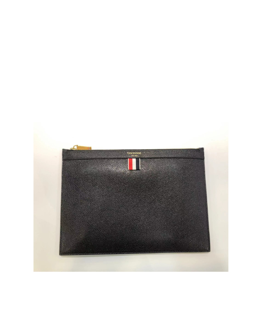 Thom Browne Logo Wallet In Black