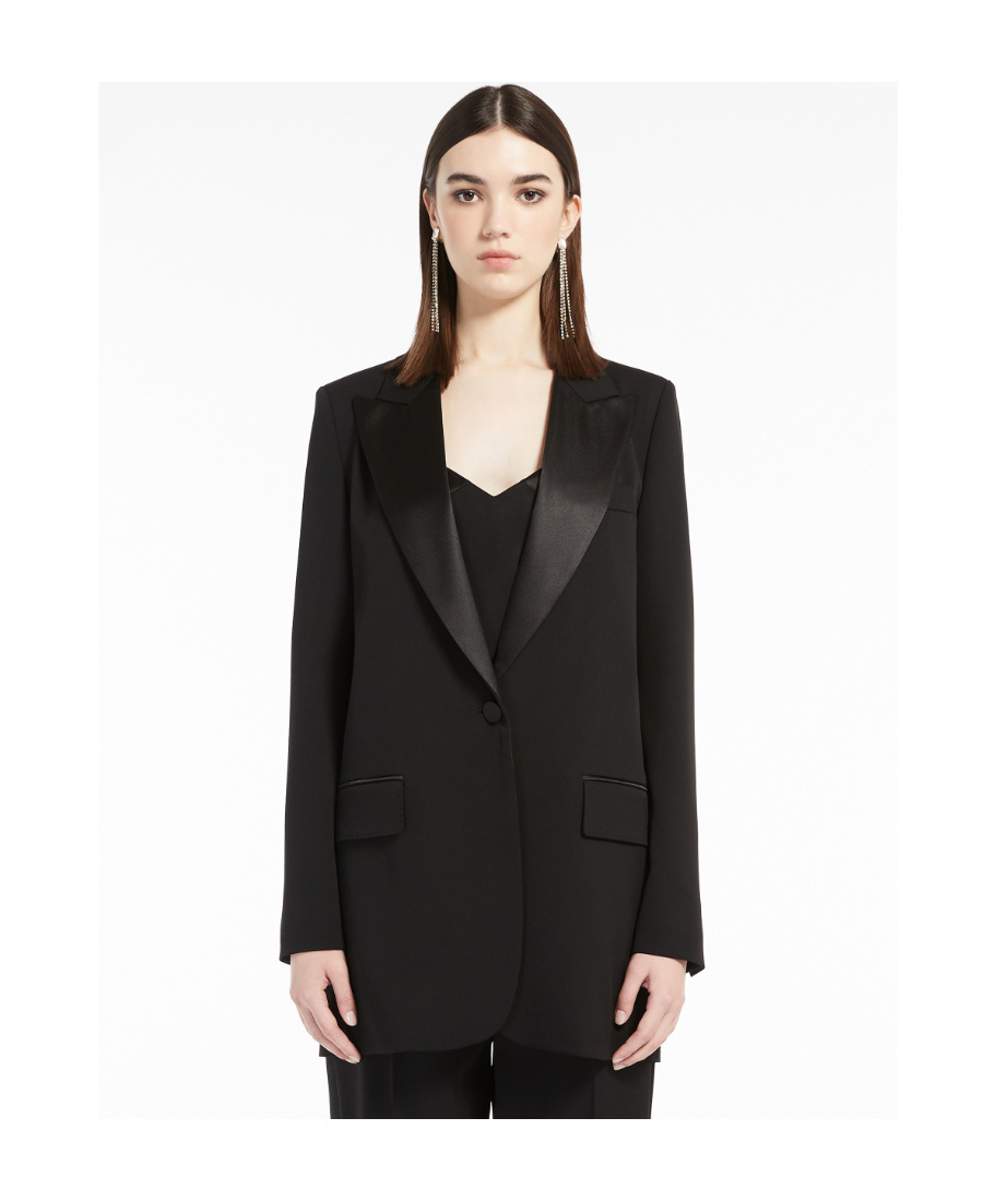 Max Mara Wool Suit Jacket In Black