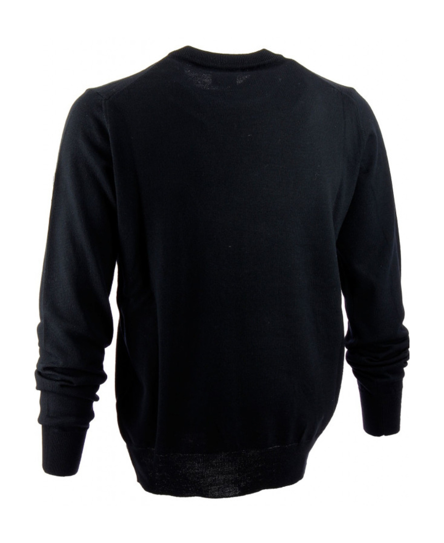 Ea7 Logo Detail Pullover In Black