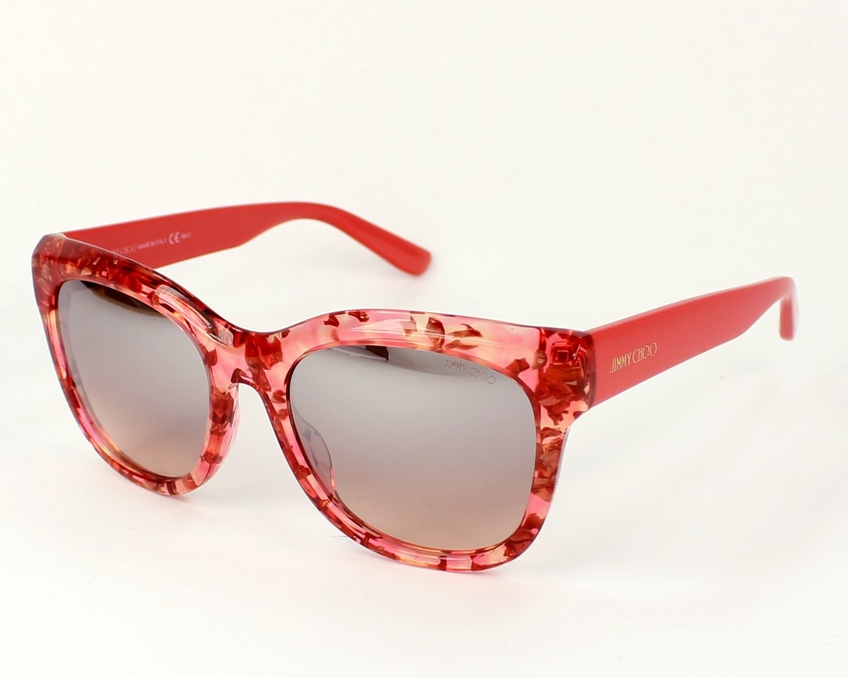 Jimmy Choo Logo Sunglasses In Pink