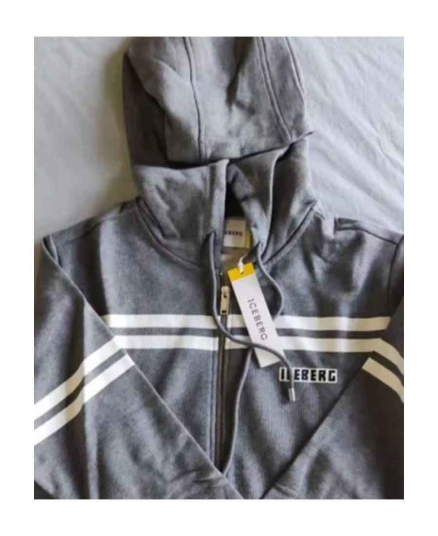 Iceberg Logo Details Casual Jacket In Gray