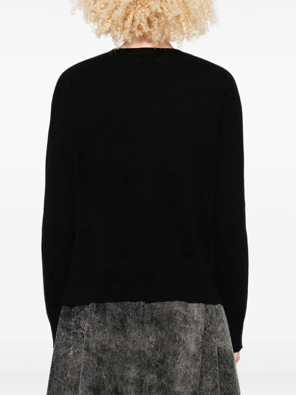 Twinset Twin-set Relaxed Cashmere Blend Sweater In Black