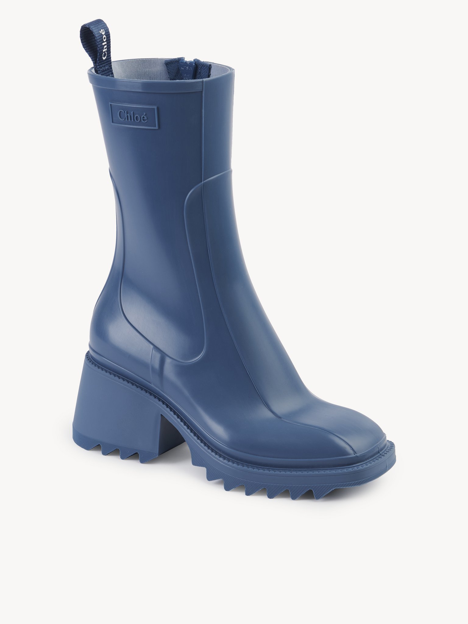 Chloé Betty 70mm Waterproof Rain Boots In Blue