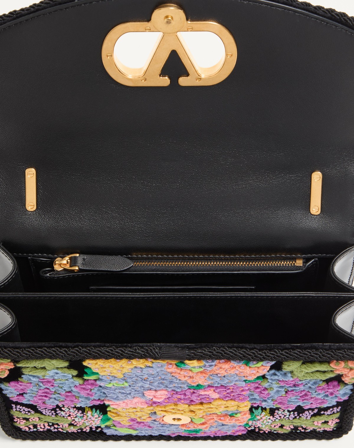 Valentino Garavani Garavani Vain Embroidered Shoulder Bag Woman Multicolour Uni In Multi