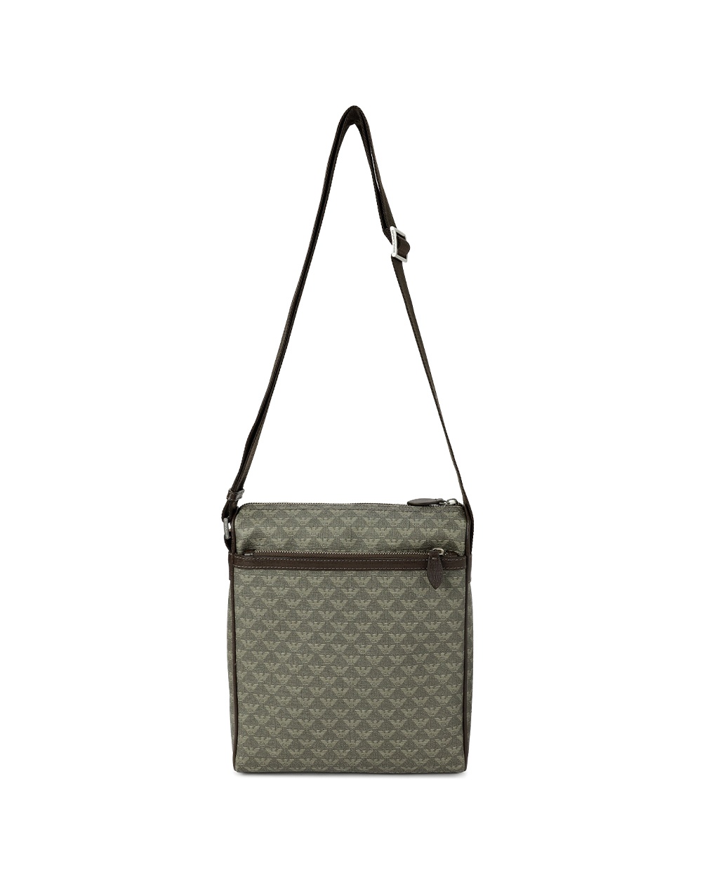 Emporio Armani Logo Logo Satchel Bag In Green