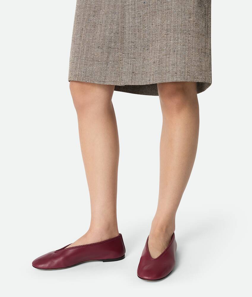 Bottega Veneta Rosa Ballerina In Red