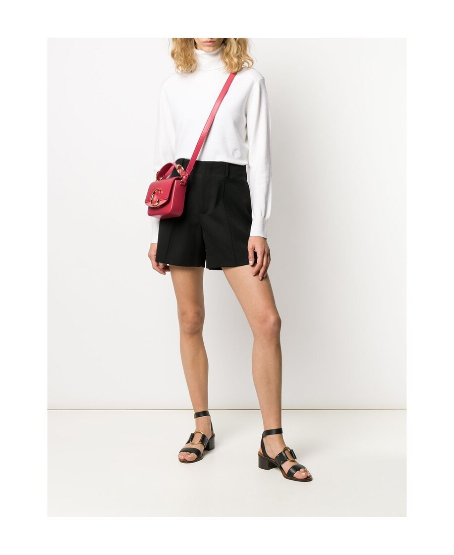 Chloé Flip C Single Shoulder Bag In Red