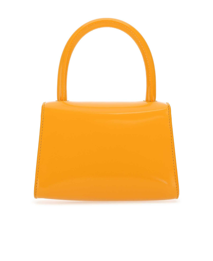 By Far Orange Leather Mini Handbag