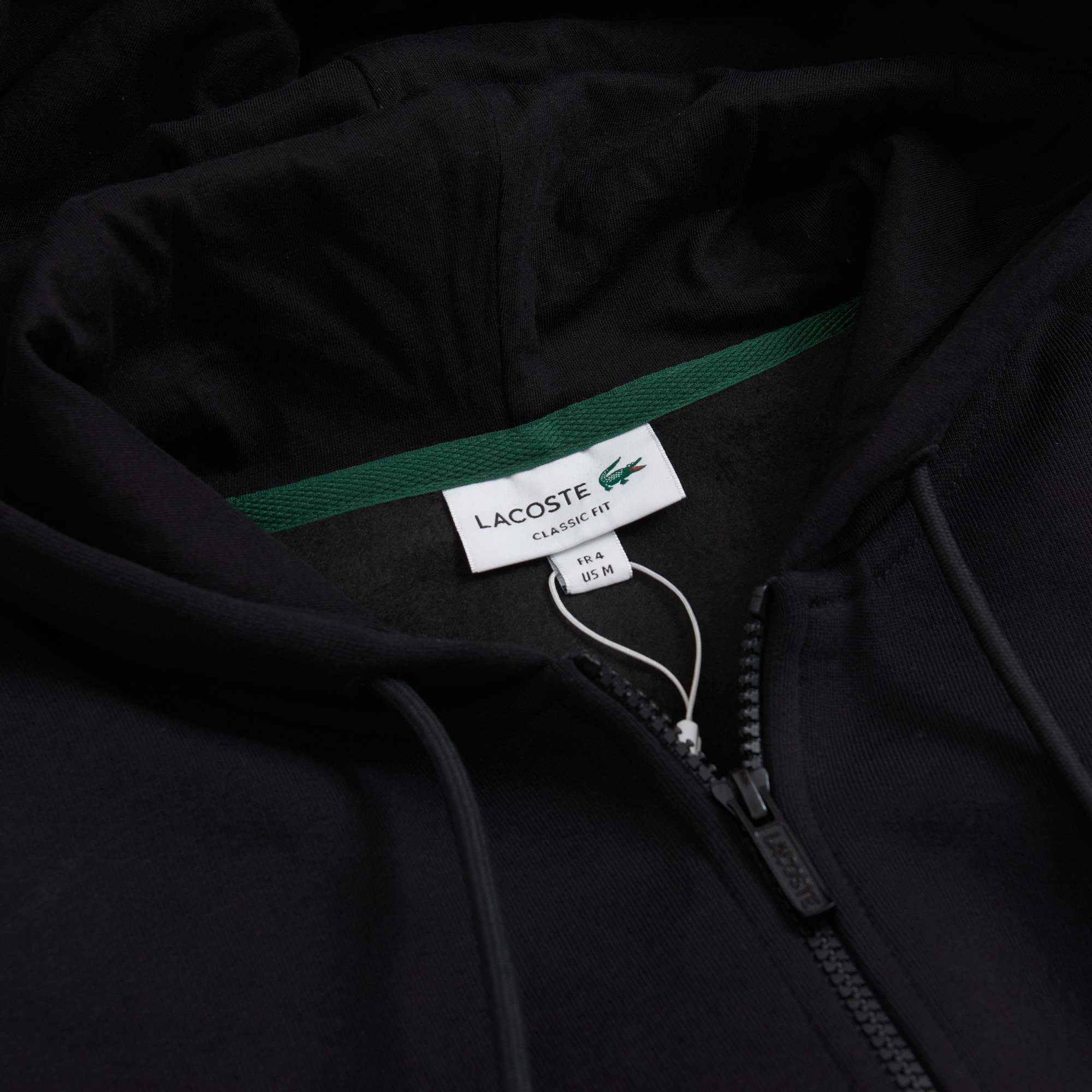 Lacoste Hooded Sweater In Black