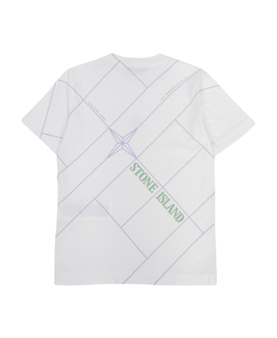 Stone Island Logo-print Cotton T-shirt In White