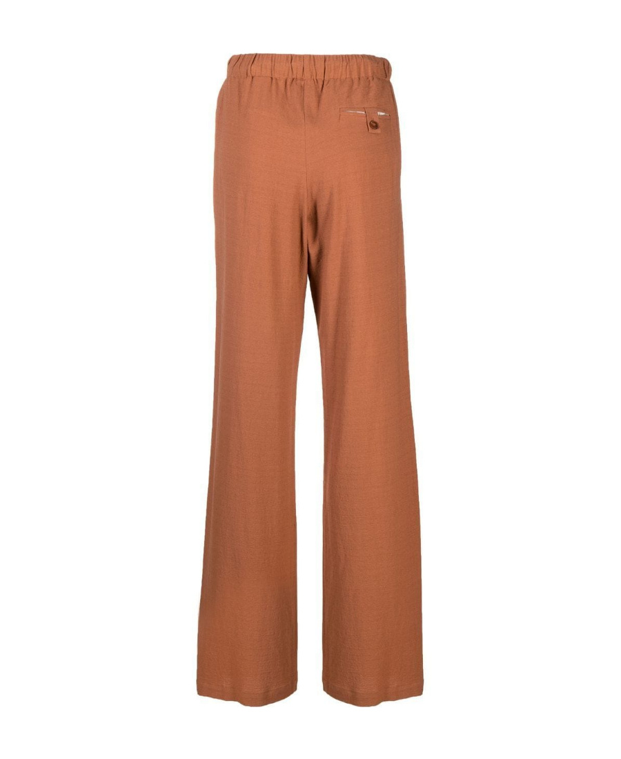 Alysi Straight-leg Trousers In Brown