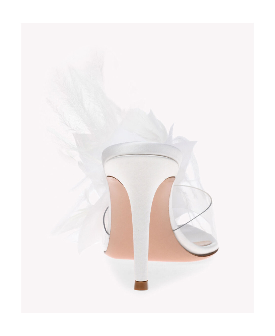 Gianvito Rossi Logo High-heeled Sandals In White
