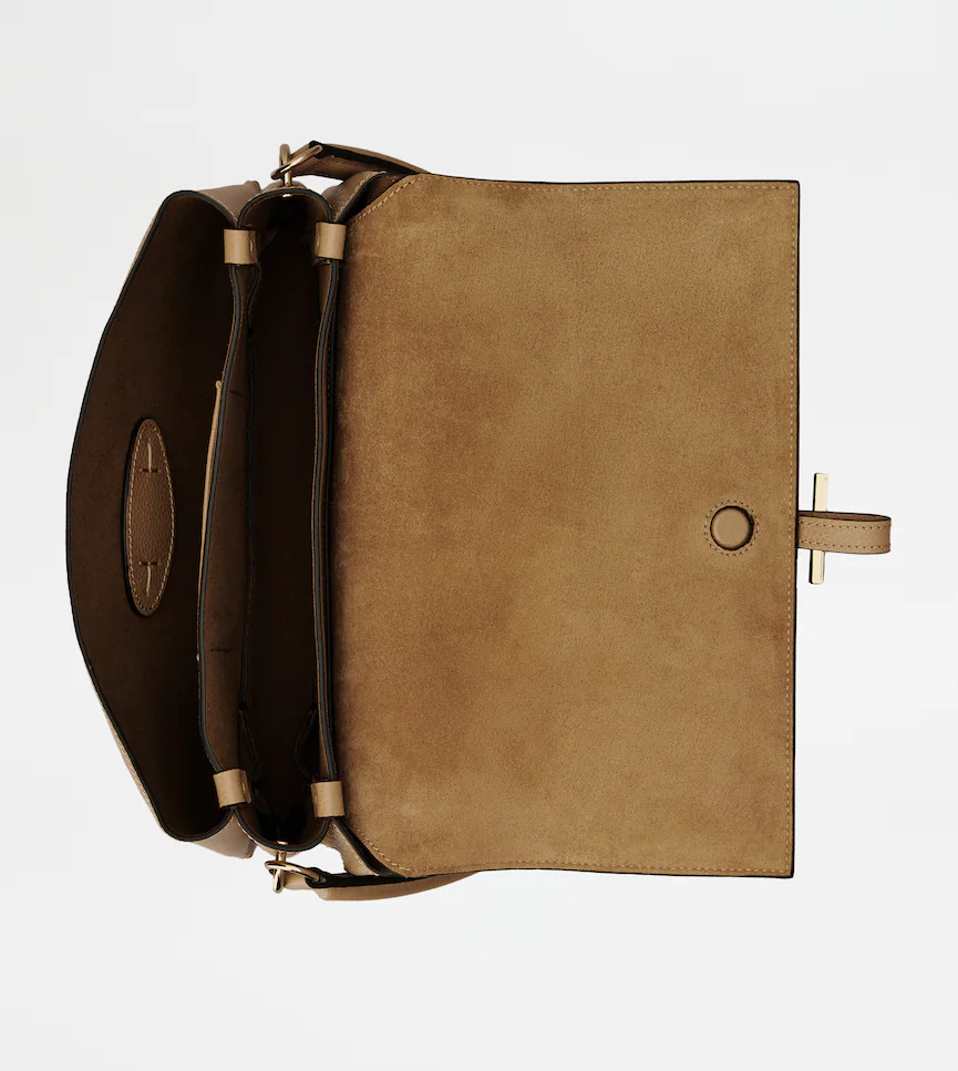 Tod's Mini T-buckle Flap Bag In Brown