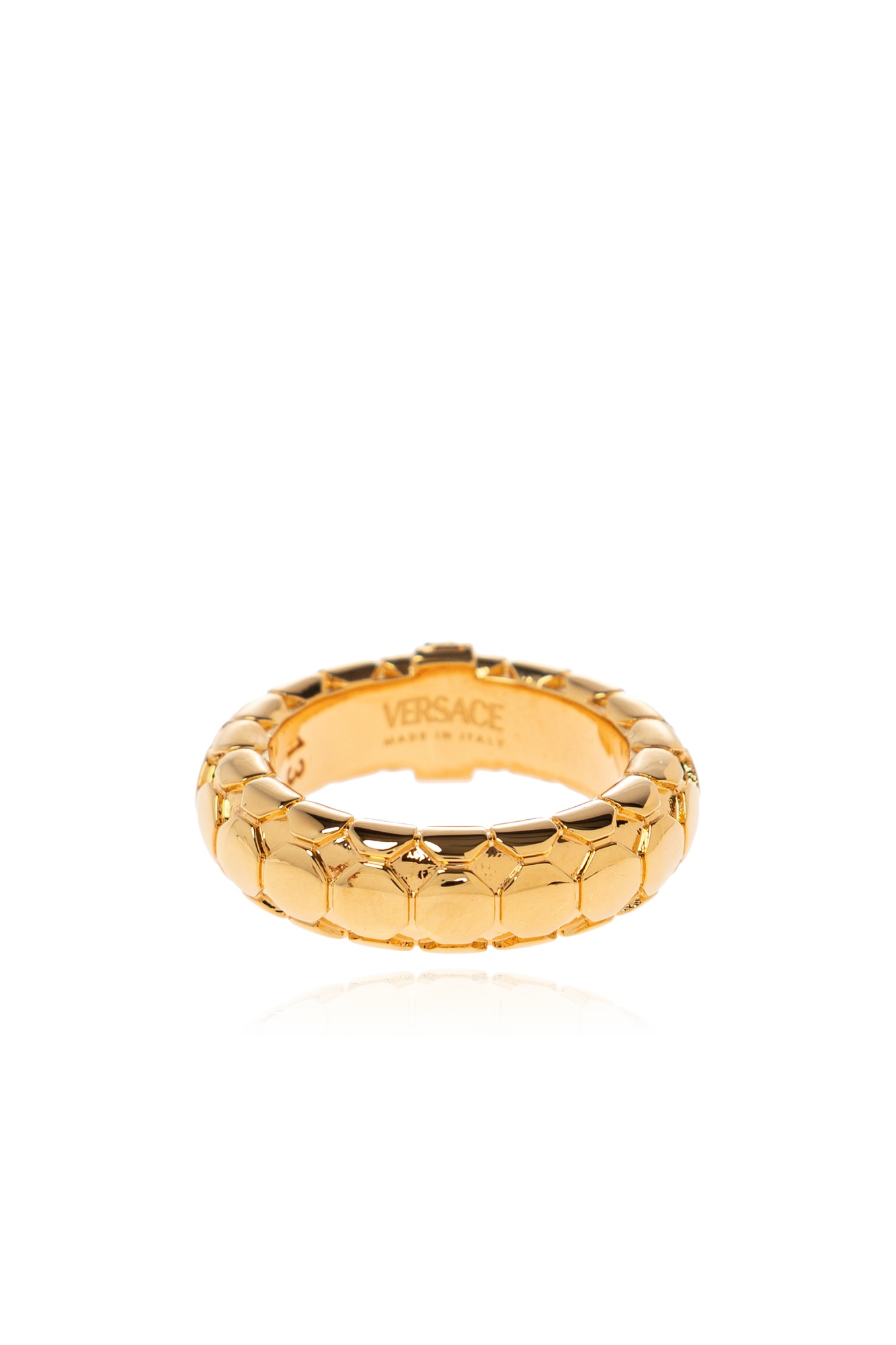Versace Greca Snake Ring