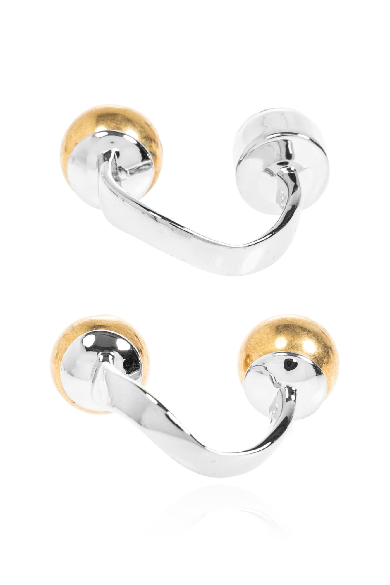 Dries Van Noten Set Of 2 Ball Rings In White