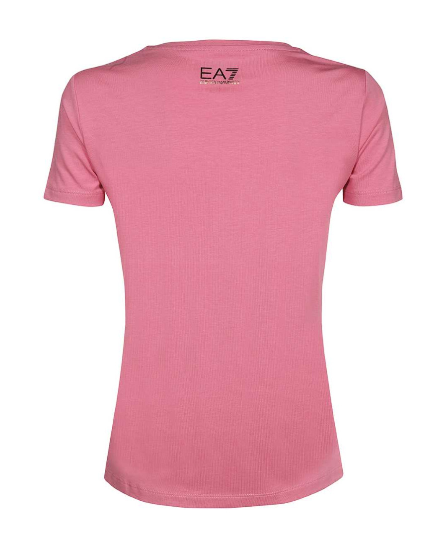 EA7 T-SHIRT WITH ROUND NECK AND SHORT SLEEVES 