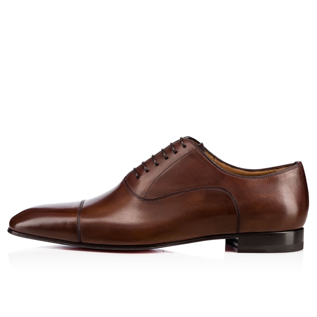 Christian Louboutin Classic Design Derby Shoes In Brown