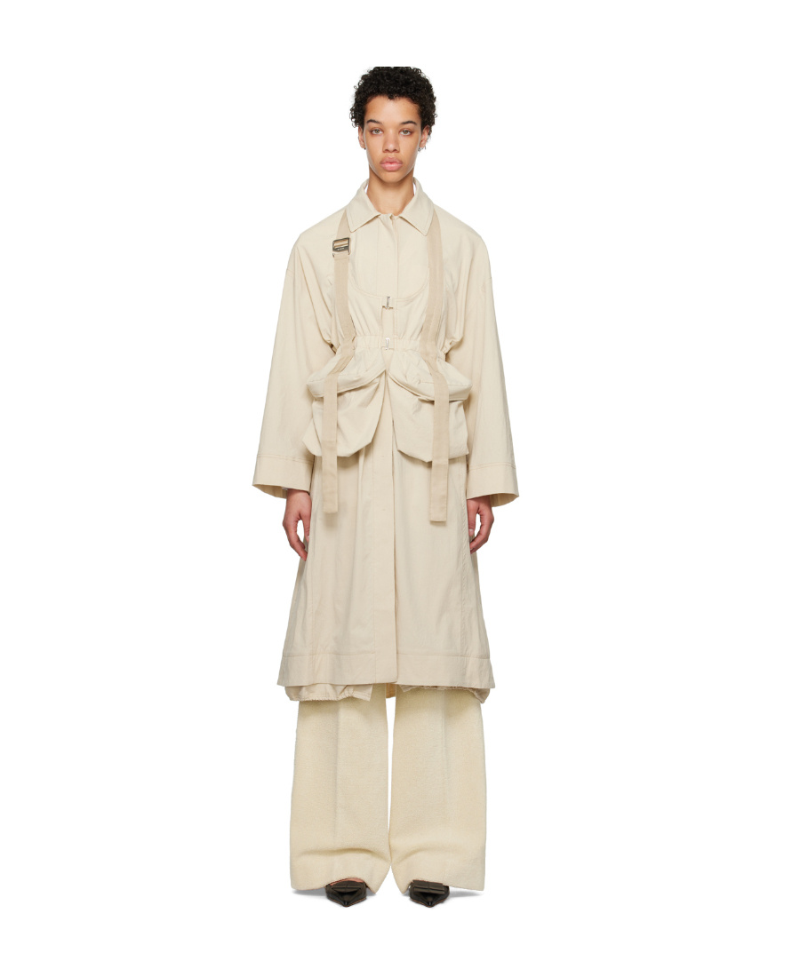 Jacquemus Le Manteau Carozzu Coat In Nude