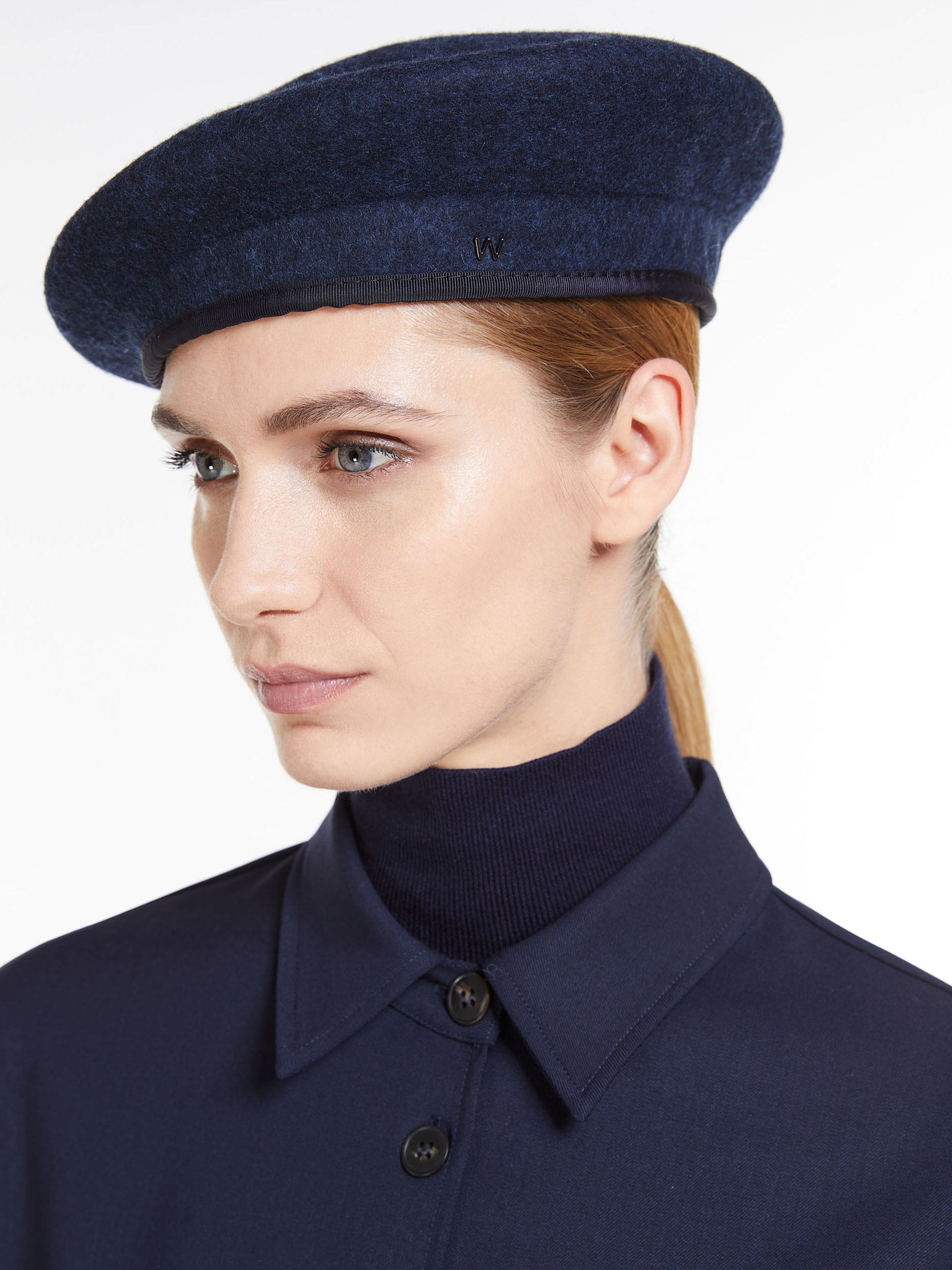 Weekend Max Mara Wool Bailey Hat In Blue