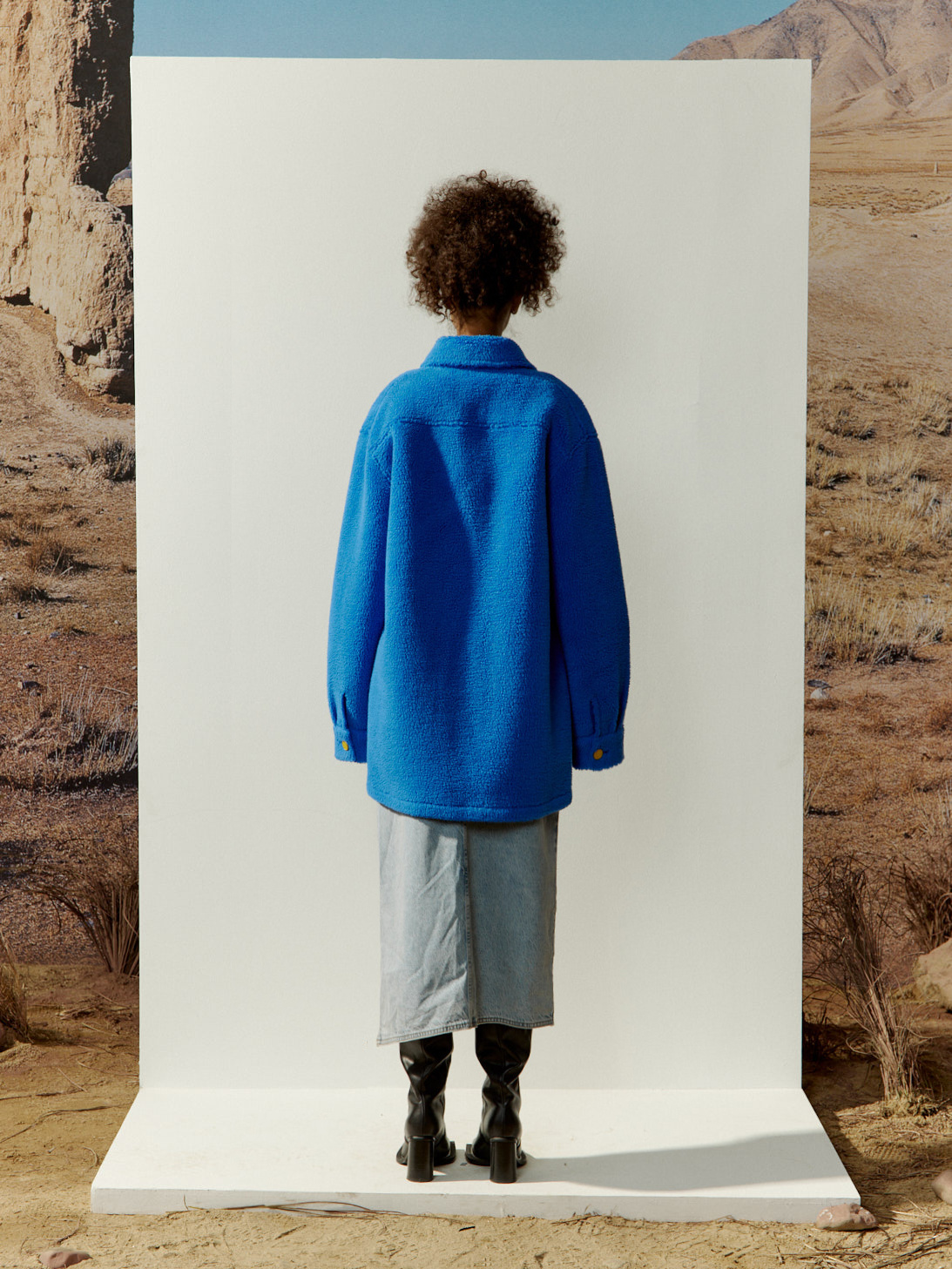 Charlie Luciano Button Casual Jacket In Blue