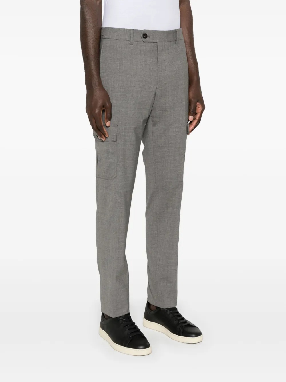 Incotex Tapered Cargo Trousers In Gray