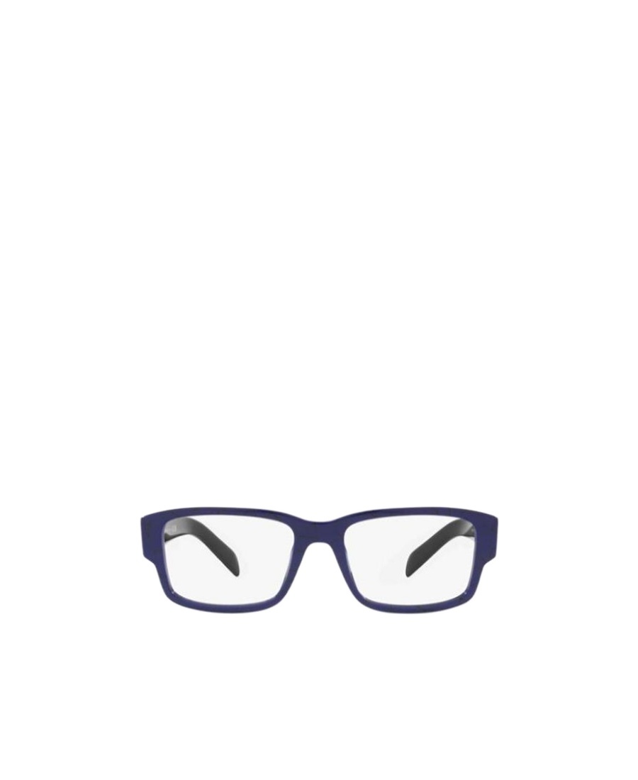 Prada Womens Blue Pr 07zv Rectangle-frame Acetate Optical Glasses In White