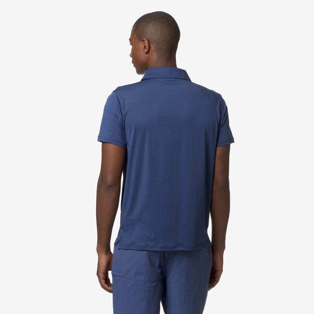K-way Short-sleeved Polo Shirt In Blue