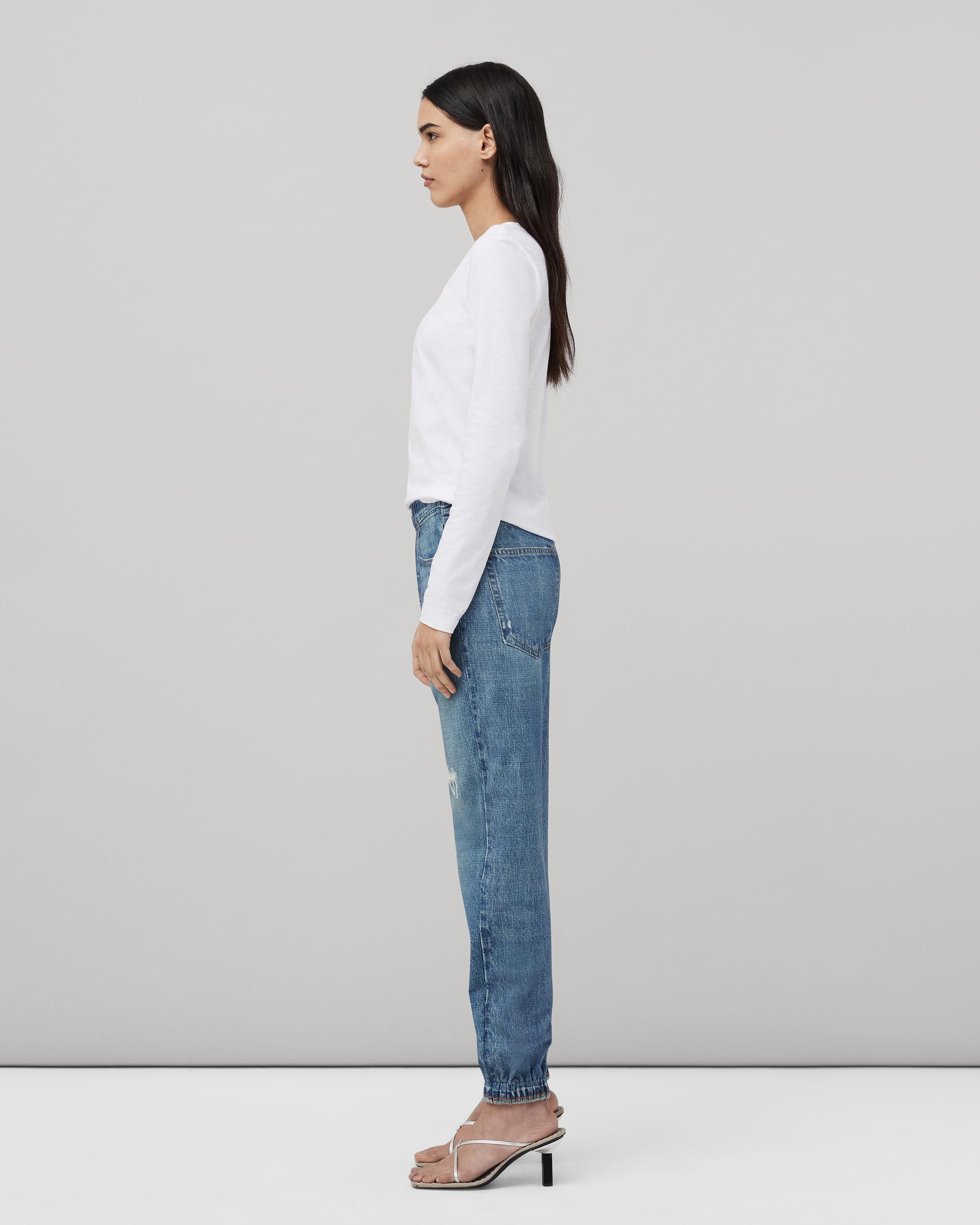 Rag & Bone Logo Round-neck T-shirt In White