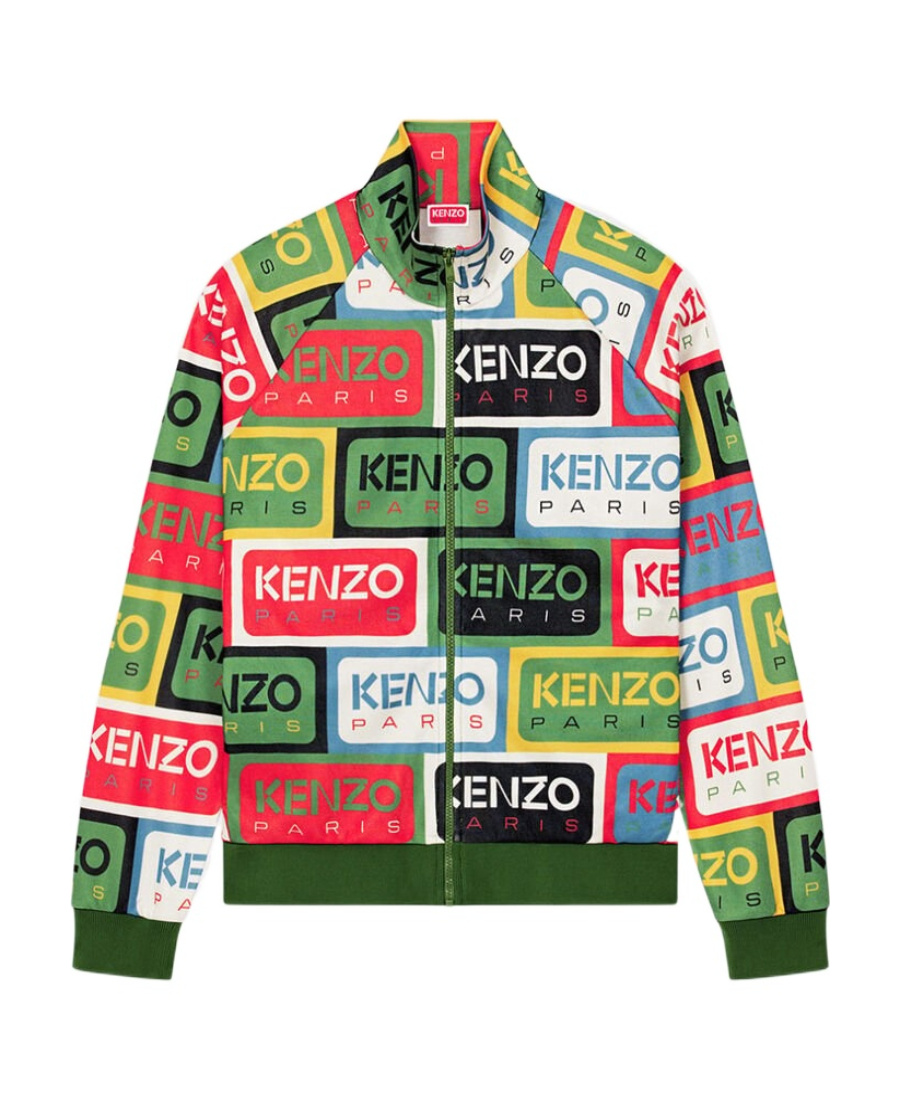Kenzo Logo-print High-neck Jacket In Multicolor