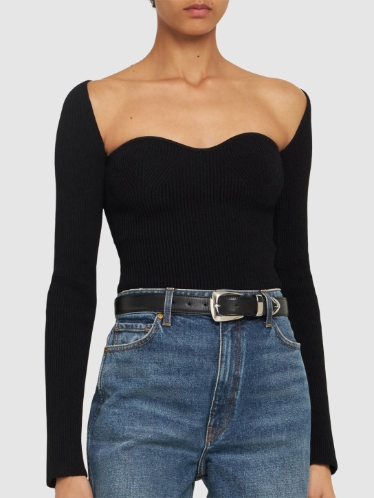 Khaite Logo Belt In Multi