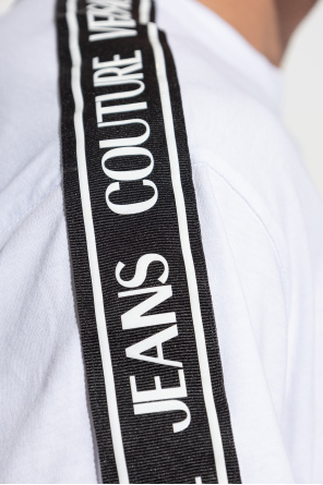 Versace Jeans Couture Logo Print Crewneck T-shirt In White