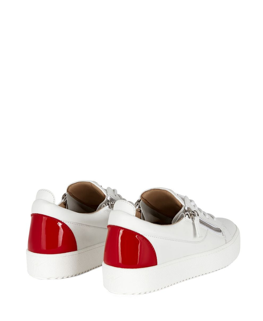 Giuseppe Zanotti Frankie Low-top Leather Sneakers In White