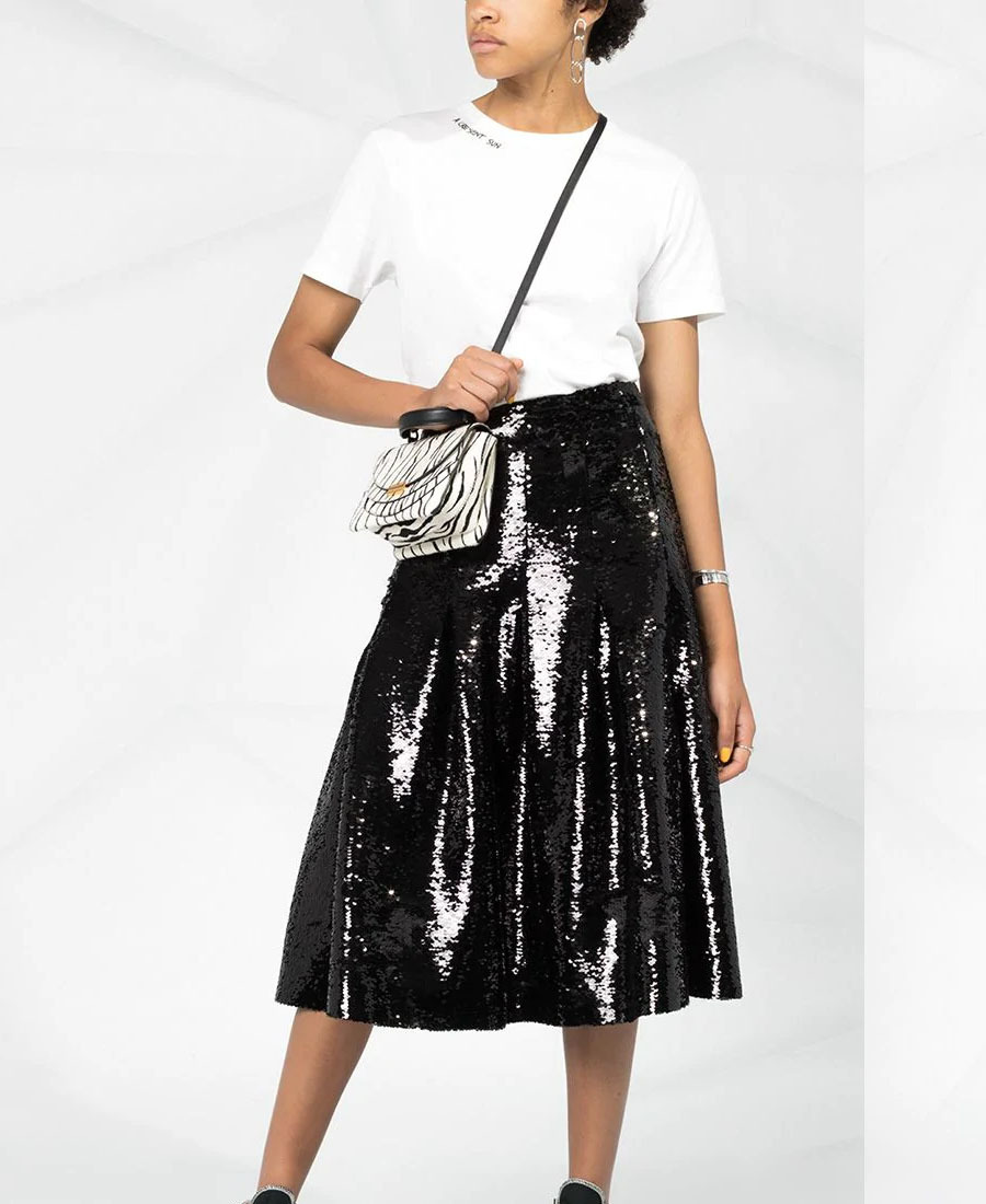 Saint Laurent Letter Logo T-shirt In White