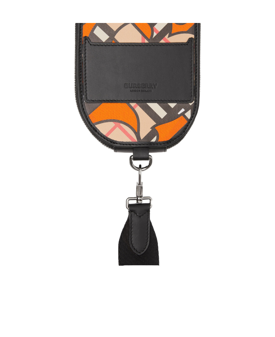 Burberry Monogram-pattern Zip-fastening Wallet In Black