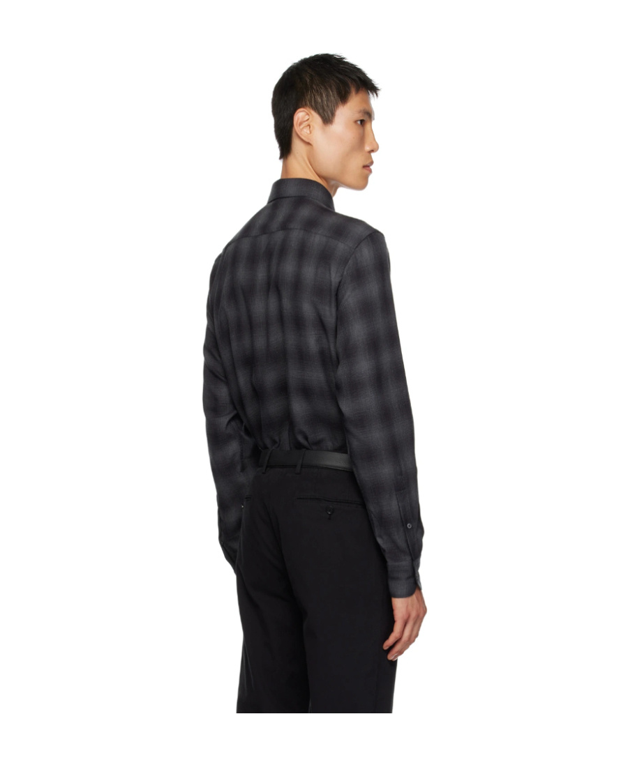 Zegna Cashco Regular Fit Button Down Shirt In Black